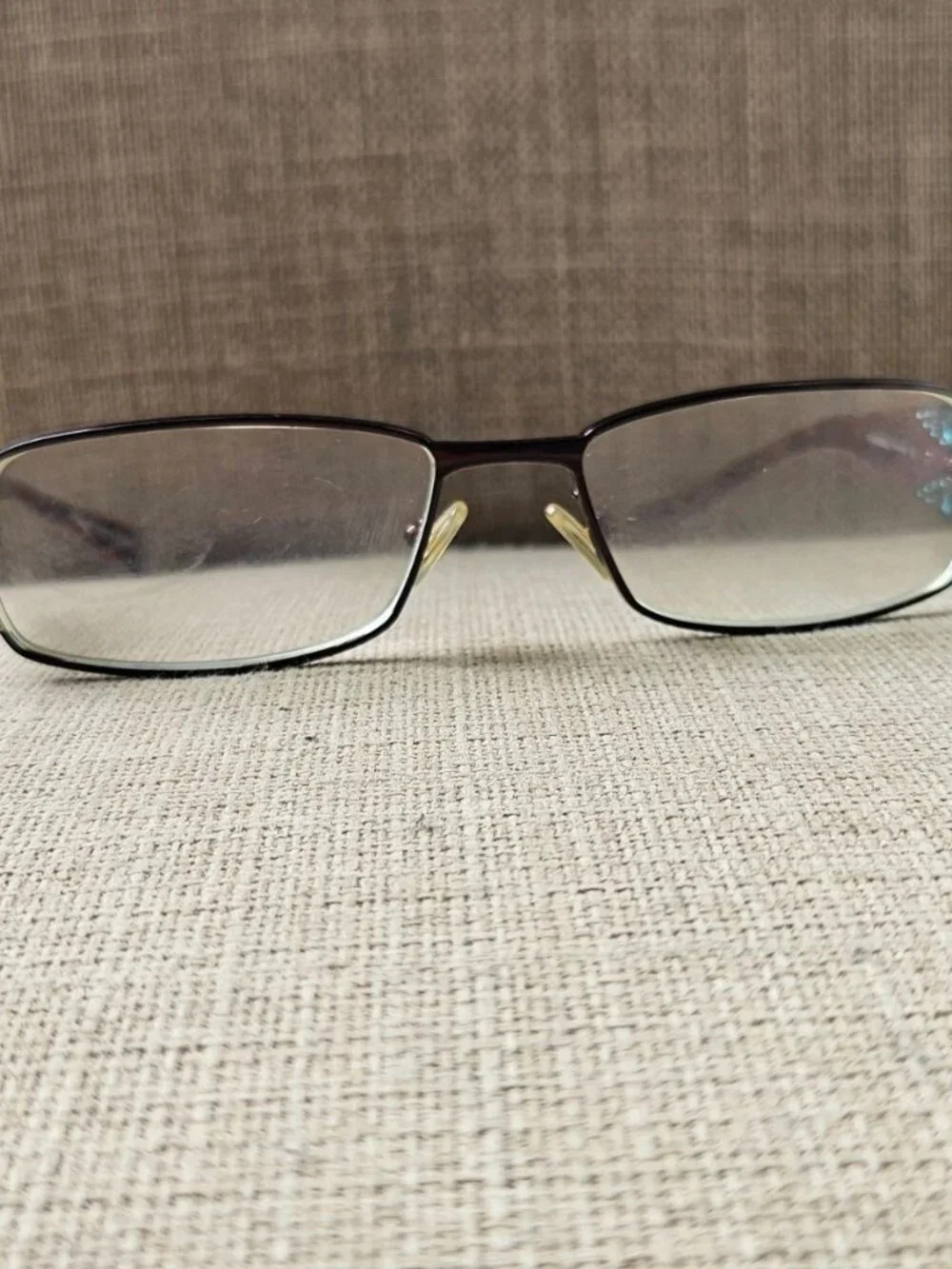 Morel France Women Eyeglasses Frame Brown W/ Turquoise Accent Glasses 6567K